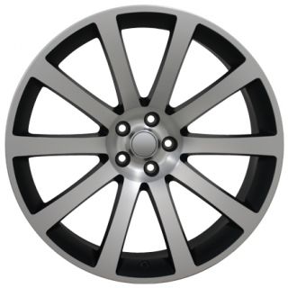 22" Machined Matte Black CL 300 SRT Wheel 22x9 Rim Fits Chrysler Charger Magnum