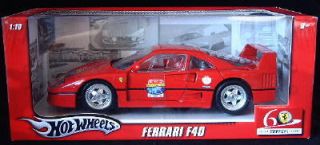 Ferrari F40 60th Anniversary Hot Wheels 1 18