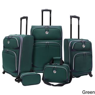 Beverly Hills Country Club BH2200 San Vincente 5 piece Expandable Spinner Luggage Set Beverly Hills Country Club Five piece Sets