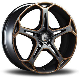 Five Axis X5F 18 Gunmetal Orange Wheel / Rim 5x120 with a 35mm Offset and a 74.10 Hub Bore. Partnumber 50133 8812 35 Automotive