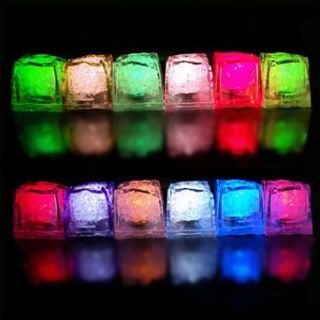 Color Changing Ice Cubes Style LED Light (10 Pack)   Led Household Light Bulbs  