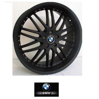 22"  inch  Wheels/Rims BMW 7 SERIES 745 750 760 (Staggered 22x9.5/10.5) 2002 to 2009 set (4 wheels) BLACK 