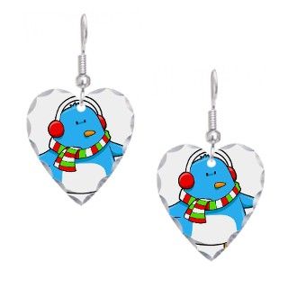 Christmas Holiday Penguin Vect Earring by Bigstock