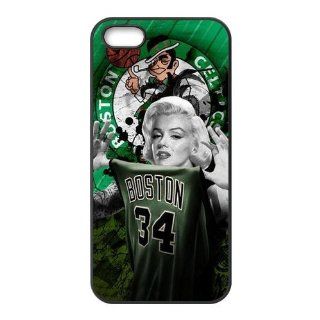 Marilyn Monroe Wear NBA Boston Celtics Paul Pierce Number 34 Jersey Top Protective Waterproof Rubber(TPU) Apple iPhone 5 5s Case Cover from Good luck to Cell Phones & Accessories