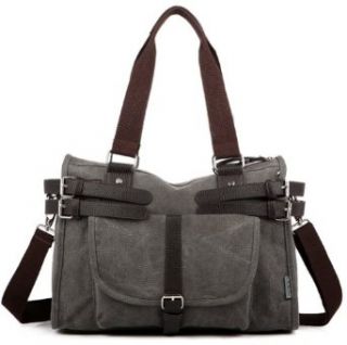 Wingler Man/Women Unisex Canvas Casual Handbag Cross Body Bag Black  A67 Clothing
