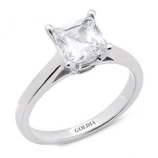 Cathedral Princess Cut Diamond Engagement Ring Jewelry