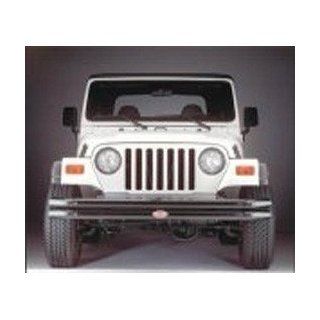 Olympic Maxi Front Bumper w/o Hoop Rubicon Black 1997 2006 Jeep Wrangler TJ, Unlimited # 377 124 Automotive