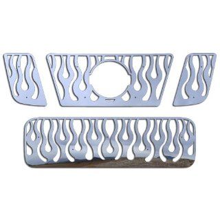 Ferreus Industries   2008 2012 Nissan Titan Flame Polished Stainless Grille Insert   TRK 136 06 Automotive