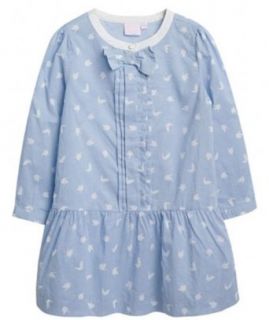 Richie House Girl's Light Blue Dress with Birds RH0578 4/5 Clothing