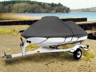 GRAY TRAILERABLE PWC PERSONAL WATERCRAFT COVER COVERS FITS 2 3 SEAT OR 136" 145" LENGTH WAVERUNNER, SEA DOO, JET SKI, POLARIS, YAMAHA, KAWASAKI COVERS Automotive