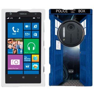 Nokia Lumia 1020 British Blue Police Box Open Doors to Space Phone Case Cover Cell Phones & Accessories