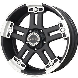 V Tec Matte Black Machined Wheel (17x8.5"/8x180mm) Automotive