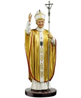 Design Toscano 19 in. Blessed Pope John Paul II Statue   Sculptures & Figurines