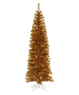 Vickerman Antique Gold Pencil Christmas Tree   Christmas Trees