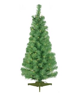 Apple Green Pre lit 7.5 ft. Pencil Pine Christmas Tree   Artificial Christmas Trees