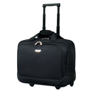 Travelers Club Luggage 17 in. Single Section Rolling Briefcase   Computer Laptop Bags