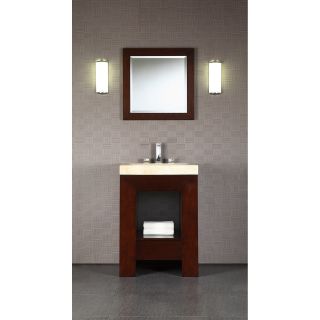 Xylem Essence 24 in. Dark Walnut Single Bathroom Vanity with Stone Top and Optional Mirror   Single Sink Bathroom Vanities