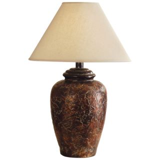 H6205AB Antique Bronze Hydrocal Table Lamp   Table Lamps