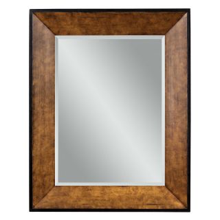 Burnished Gold Tobacco Finish & Black Oversized Mirror   40W x 50H in.   Wall Mirrors