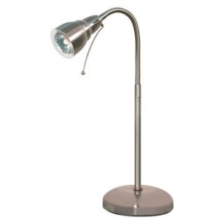 Nuvo Halogen Gooseneck Desk Lamp   Nickel   Desk Lamps