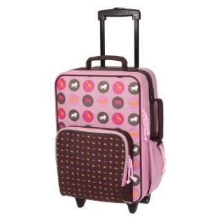 Lassig Kids Mini Rolling Trolley Bag   Savannah Print Pink   Luggage