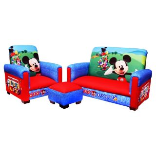 Disney Mickey Mouse Club House 3 Piece Toddler Sofa Set   Seating