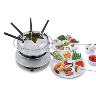 GIVENEU Electric Fondue Pot Sets with Barbecue Grill 600ml Fondue Pot with  8 Forks and Electric Rac - Matthews Auctioneers