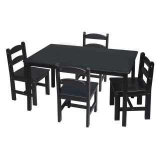 Gift Mark Rectangle Table and Chair Set   5 Piece   Kids Tables and Chairs