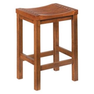 Home Styles Parker 24 in. Backless Wood Counter Stool   Bistro Chairs