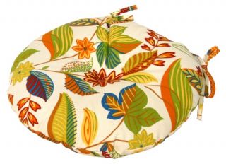 Greendale Home Fashions 15 inch Round Outdoor Bistro Seat Cushion Set of 2   Outdoor Cushions