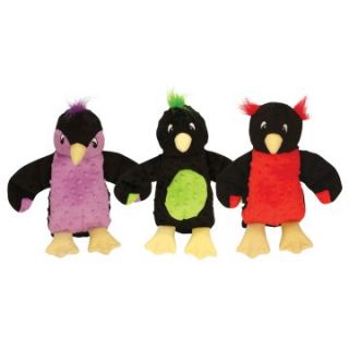 GoDog Baby Penguins Dog Toy with Chew Guard   Set of 3   Accessories
