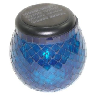 Smart Solar Glass Light   Cobalt Blue   Solar Lights