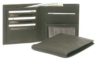 Bond Street Ltd Soft Leather Extra Large Billfold Wallet   Black   Business Accessories