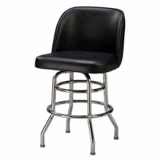 Regal Bucket Seat Large 30 in. Double Ring Chrome Bar Stool   Bar Stools