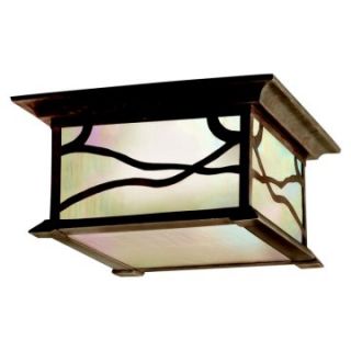 Kichler Morris Outdoor Ceiling Light   6H in. Distressed Copper   Outdoor Ceiling Lights