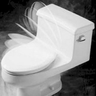 Bemis 200 Slow Close White Round Plastic Toilet Seat   Toilet Seats