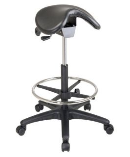 Office Star Work Smart Pneumatic Drafting Stool with Adjustable Foot ring   Drafting Chairs & Stools