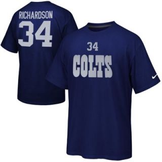 Nike Trent Richardson Indianapolis Colts Player Name & Number T Shirt   Royal Blue