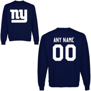 New York Giants Mens Custom Any Name & Number Crewneck Sweatshirt