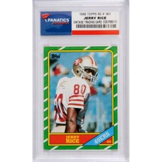 Jerry Rice San Francisco 49ers 1986 Topps #161 Rookie Card
