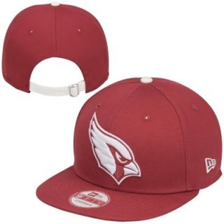 New Era Arizona Cardinals 9FIFTY Leather Strapper Adjustable Hat   Cardinal