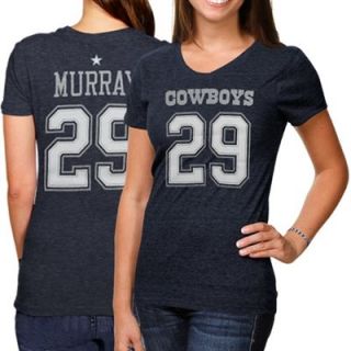 DeMarco Murray Dallas Cowboys Ladies Her Player Tri Blend Slim Fit V Neck T Shirt   Navy Blue