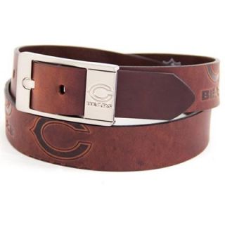 Chicago Bears Brandish Leather Belt   Brown
