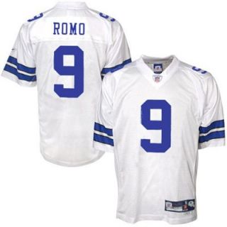 Reebok Tony Romo Dallas Cowboys Premier Tackle Twill Jersey   White 