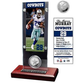De Marco Murray Dallas Cowboys Acrylic Desktop Ticket Display Case with Silver Coin