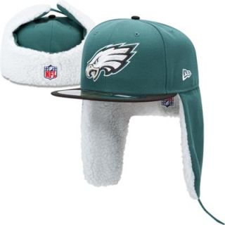New Era Philadelphia Eagles Green Dog Ears 59FIFTY Winter Sideline Hat