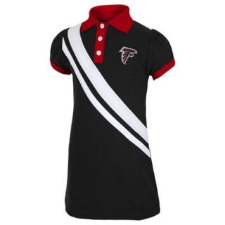 Atlanta Falcons Toddler Girls Polo Dress   Black
