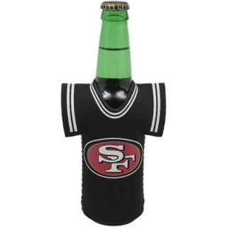 San Francisco 49ers Bottle Jersey Koozie   Black