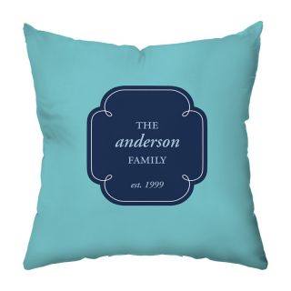 Family Monogram Personalized Throw Pillow   Decorative Pillows