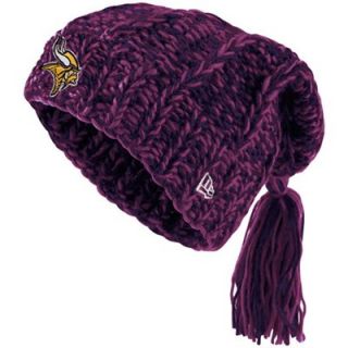 New Era Minnesota Vikings Ladies Winter Slouch Knit Hat   Purple